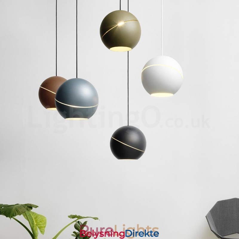 Moderne Kuleformet Nattbordslampe