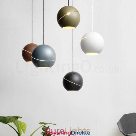 Moderne Kuleformet Nattbordslampe