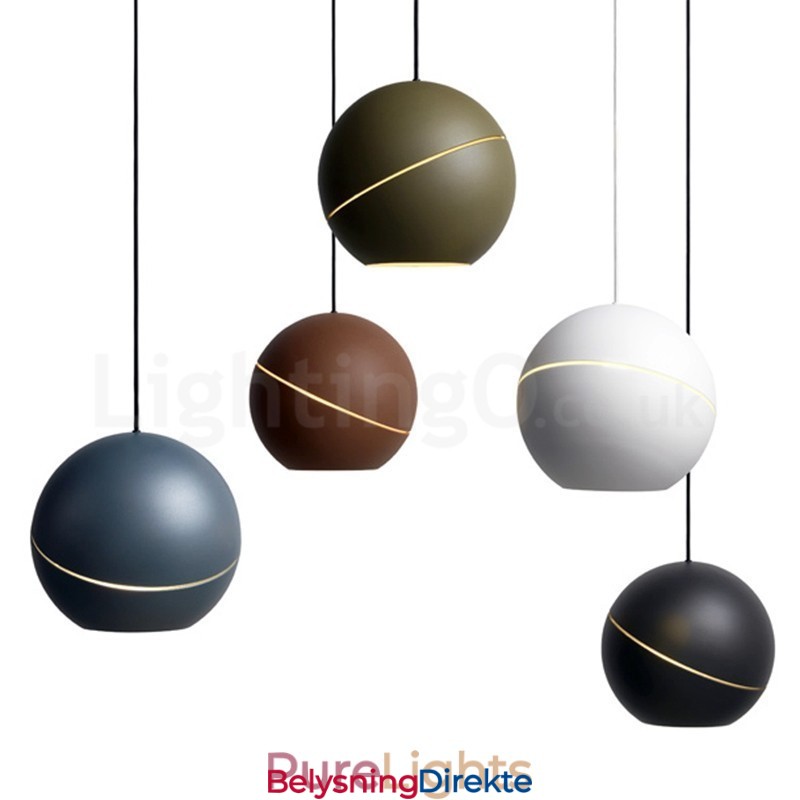 Moderne Kuleformet Nattbordslampe