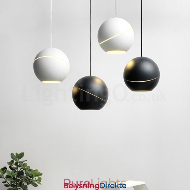 Moderne Kuleformet Nattbordslampe