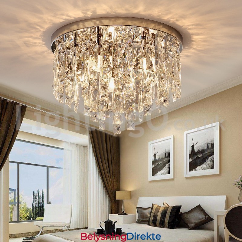 Moderne Innfelte Taklamper Krystalllamper