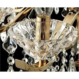 Krystalllysekrone I Smijern Av Høy Kvalitet Med 6 Lys