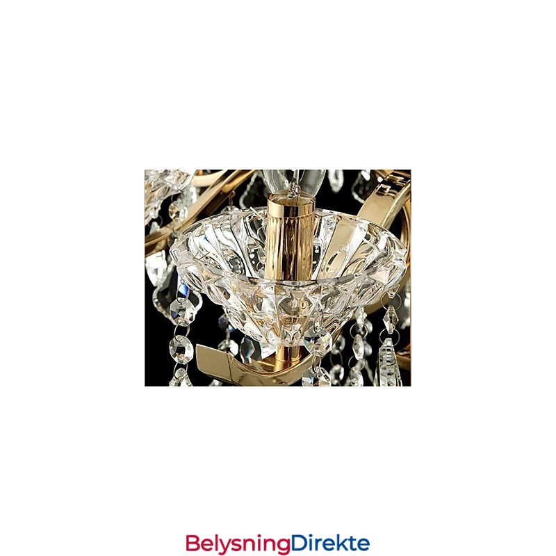 Krystalllysekrone I Smijern Av Høy Kvalitet Med 6 Lys
