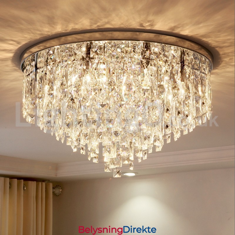 Moderne Innfelte Taklamper Krystalllamper