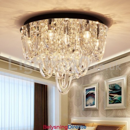 Luksuriøs Krystall Innfelt Taklampe Postmoderne Lampe