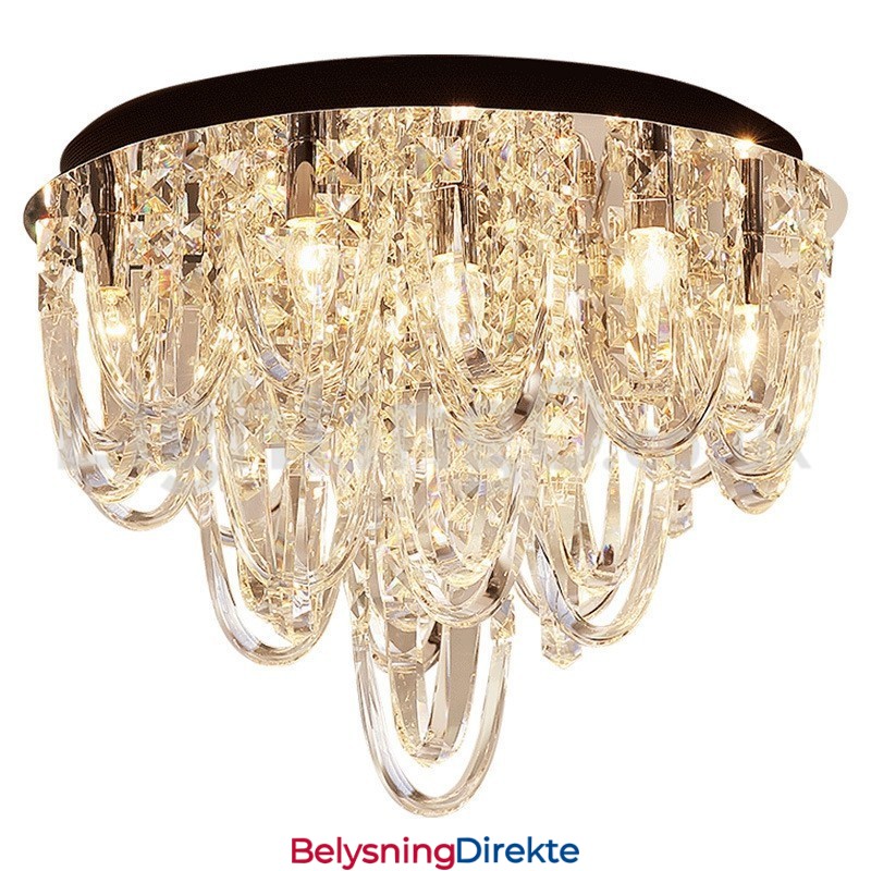 Luksuriøs Krystall Innfelt Taklampe Postmoderne Lampe