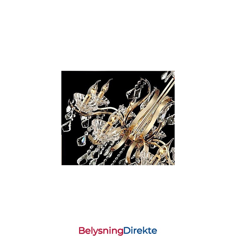 Krystalllysekrone I Smijern Av Høy Kvalitet Med 6 Lys