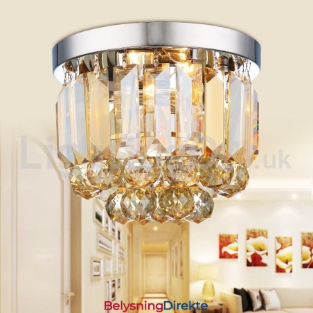 Moderne Krystall Innfelte Taklamper