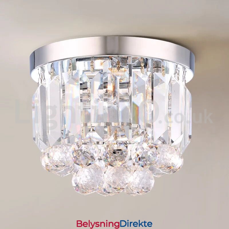 Moderne Krystall Innfelte Taklamper