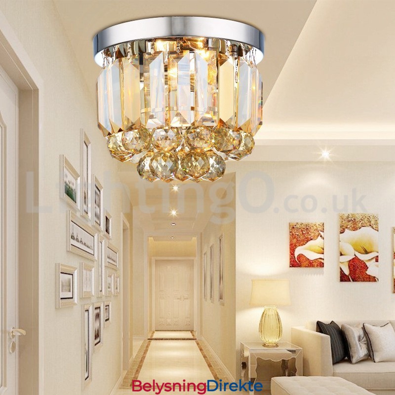 Moderne Krystall Innfelte Taklamper