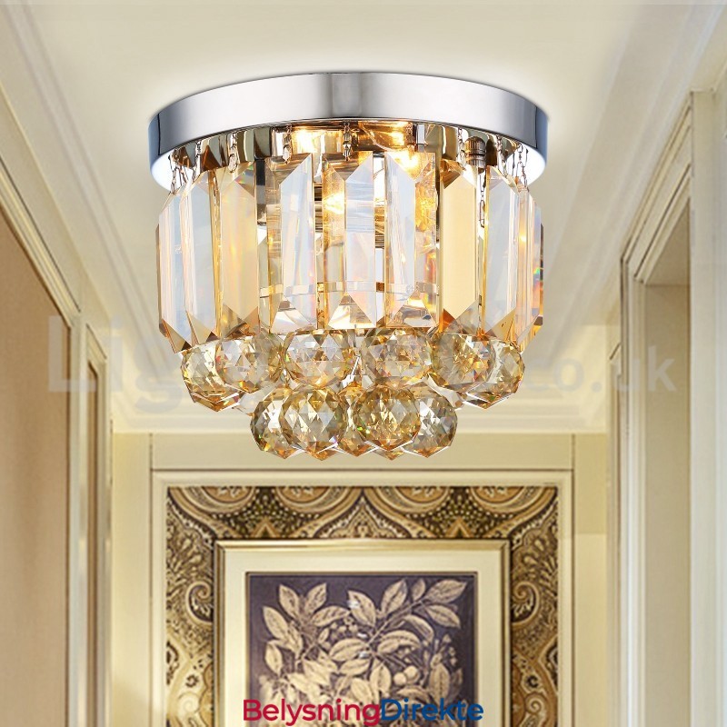 Moderne Krystall Innfelte Taklamper