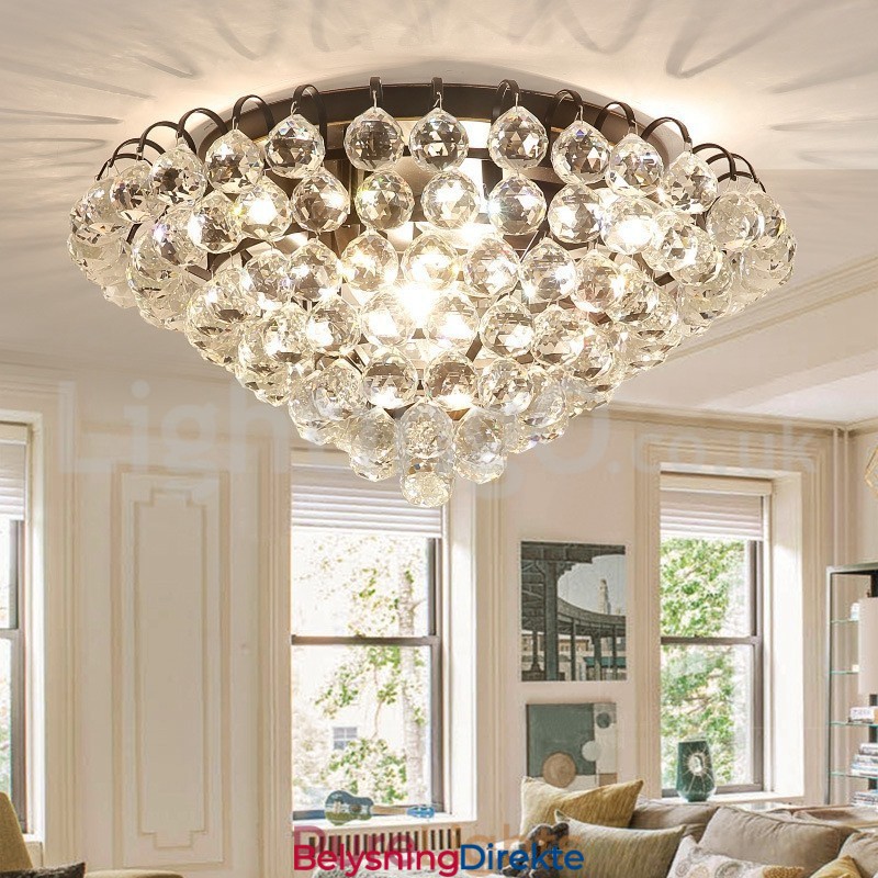 Moderne 30 Cm 55 Cm Runde Krystalllamper I Innfelt Form