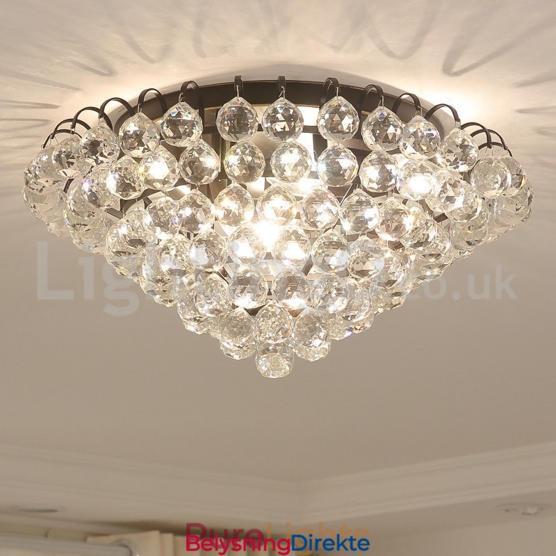 Moderne 30 Cm 55 Cm Runde Krystalllamper I Innfelt Form