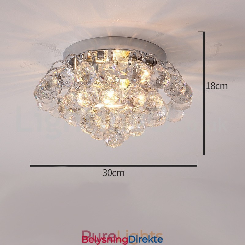 Moderne 30 Cm 55 Cm Runde Krystalllamper I Innfelt Form