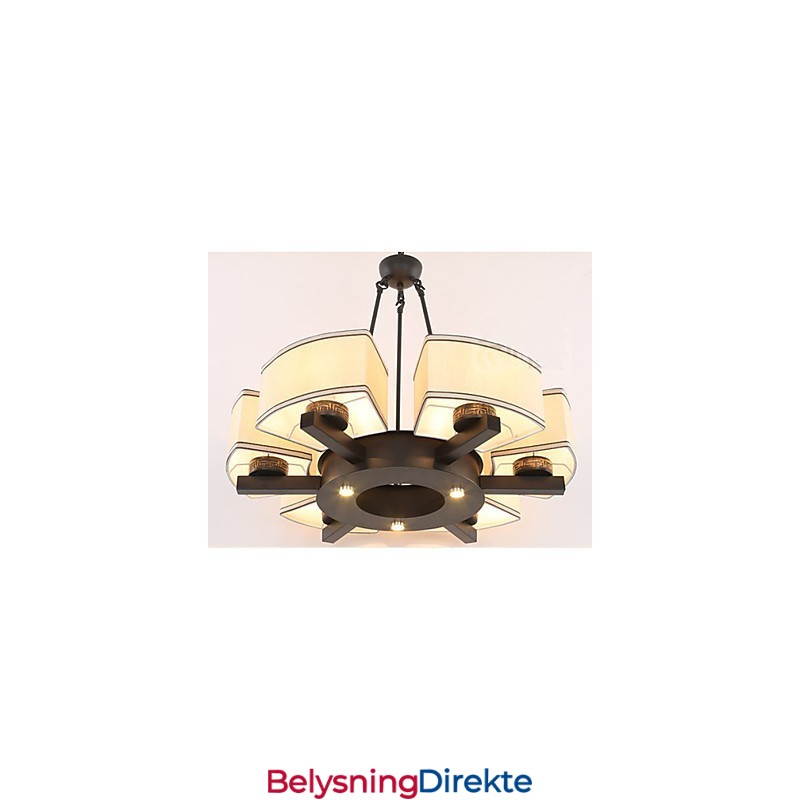 Kinesisk Stil Lysekrone Jern Kobber Imitasjonsluftlamper