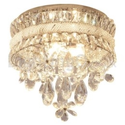 Billige Moderne 40 Cm Runde Krystalltaklamper I Innfelt Form