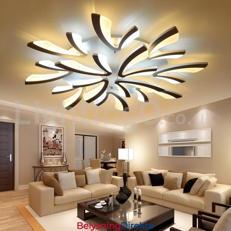 Nyeste 12-Lys Elegante Moderne Innfelte Taklamper