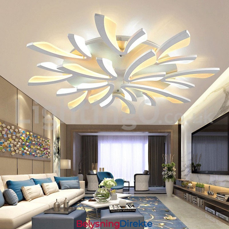 Nyeste 12-Lys Elegante Moderne Innfelte Taklamper