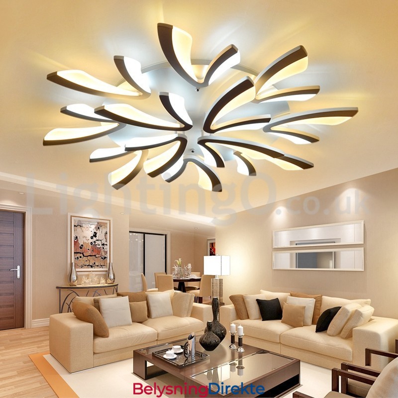 Nyeste 12-Lys Elegante Moderne Innfelte Taklamper