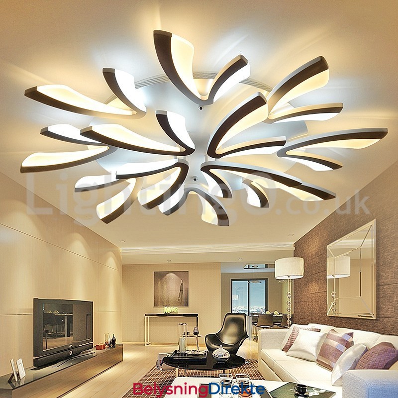 Nyeste 12-Lys Elegante Moderne Innfelte Taklamper