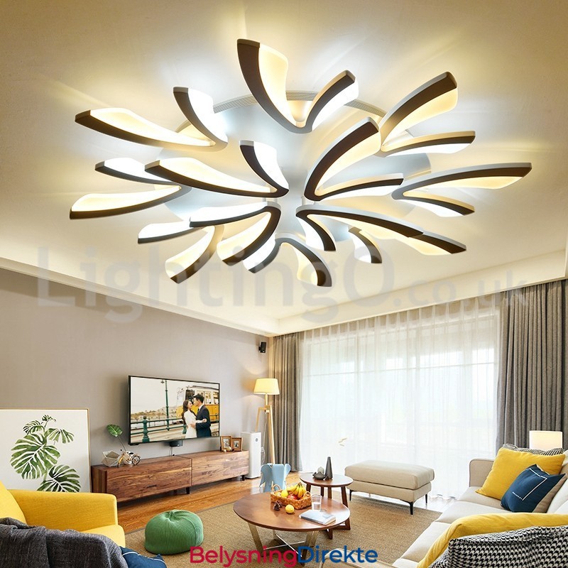 Nyeste 12-Lys Elegante Moderne Innfelte Taklamper