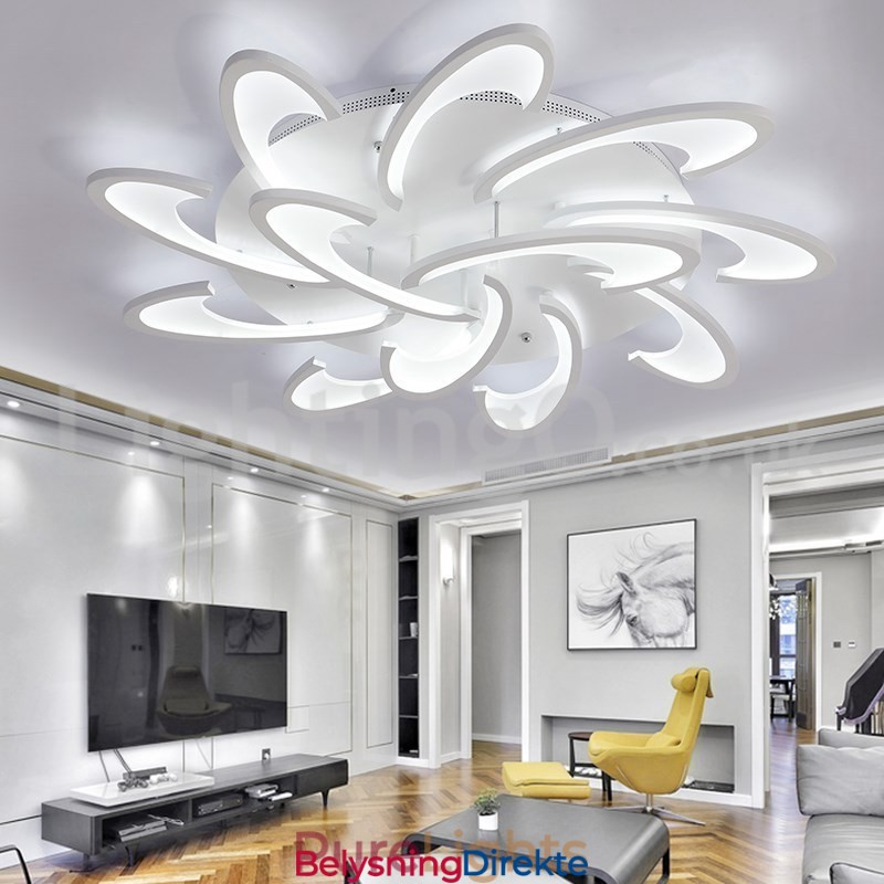 Rabatterte Moderne Innfelte Taklamper Med 12 Lyspærer