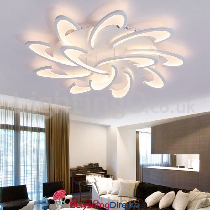 Rabatterte Moderne Innfelte Taklamper Med 12 Lyspærer