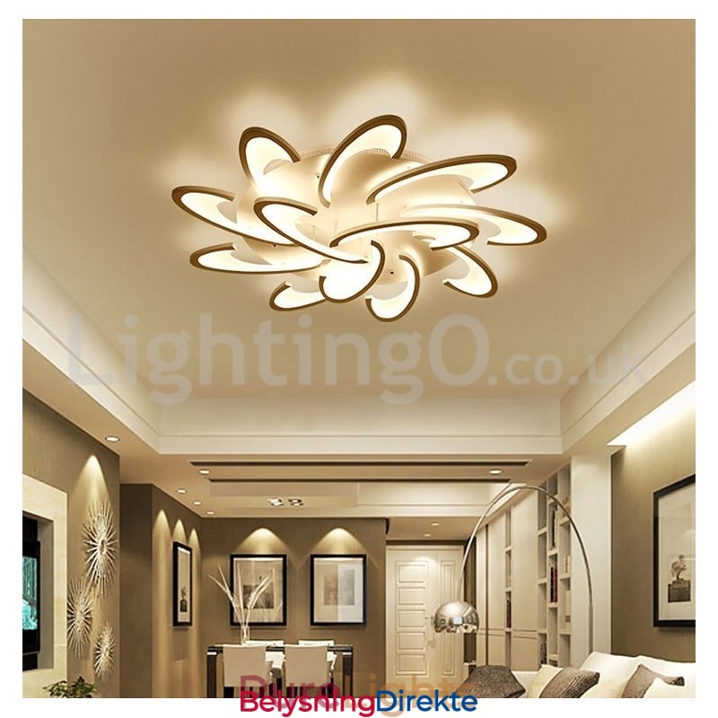 Rabatterte Moderne Innfelte Taklamper Med 12 Lyspærer