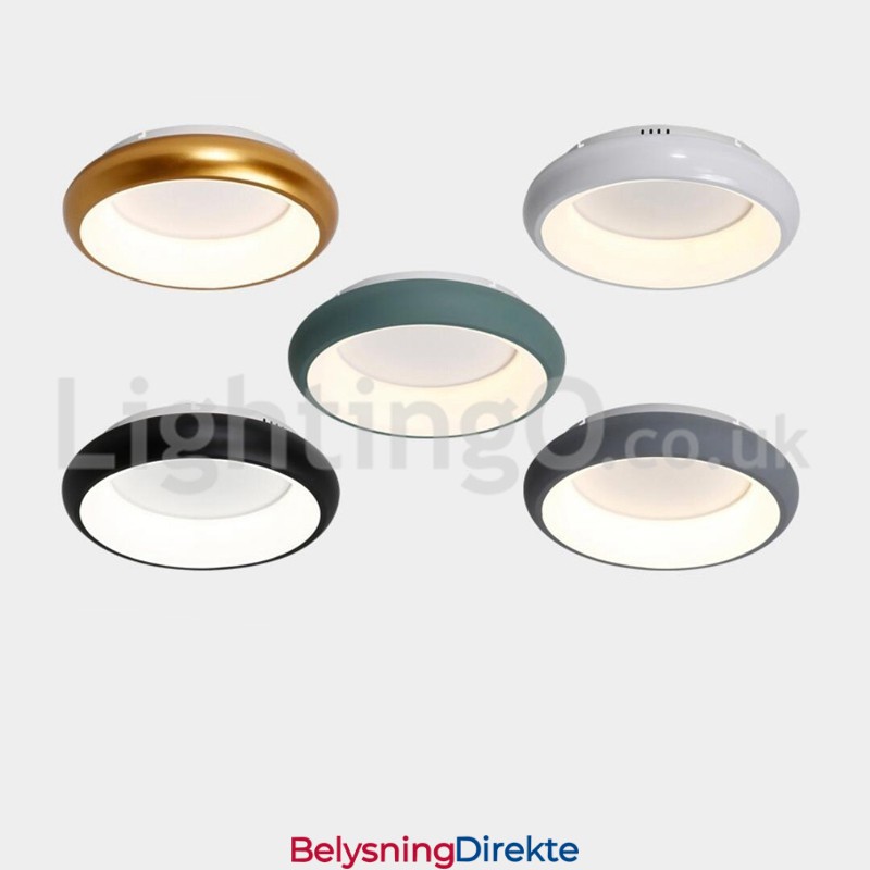 Moderne Runde, Innfelte Taklamper