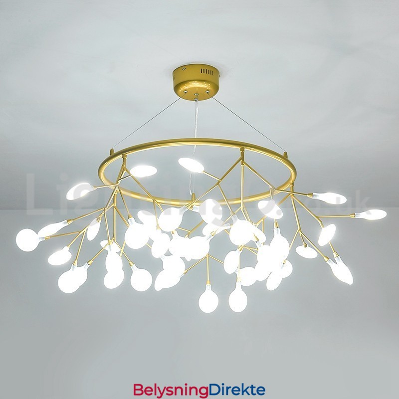 Luksuriøs Postmoderne Rund Ildfluelysekrone