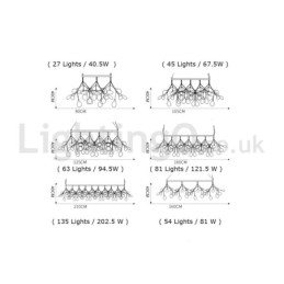 Luksuriøs Postmoderne Rund Ildfluelysekrone
