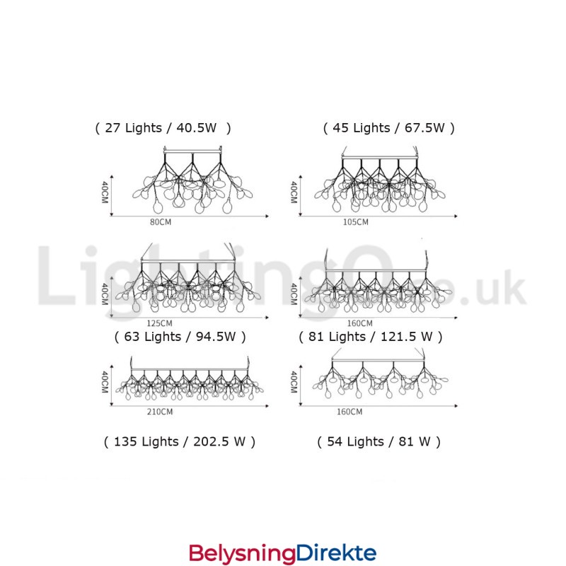 Luksuriøs Postmoderne Rund Ildfluelysekrone