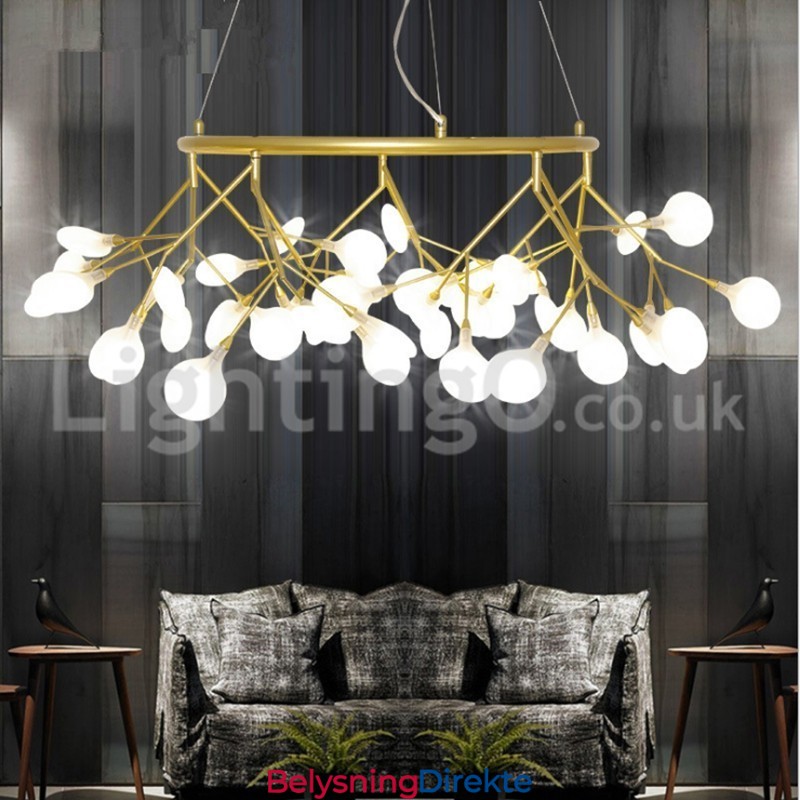 Luksuriøs Postmoderne Rund Ildfluelysekrone