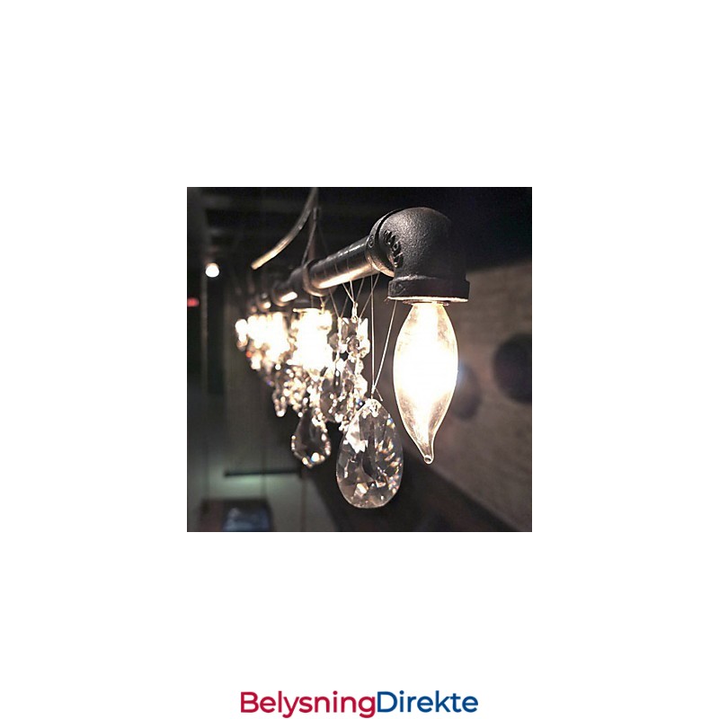 Kreativ Lysekrone I Nordamerikansk Stil Med 5 Lys I Rørdesign