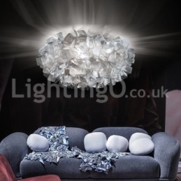 Moderne Lyskilde Med Tre Farger Og Innfelt Taklamper