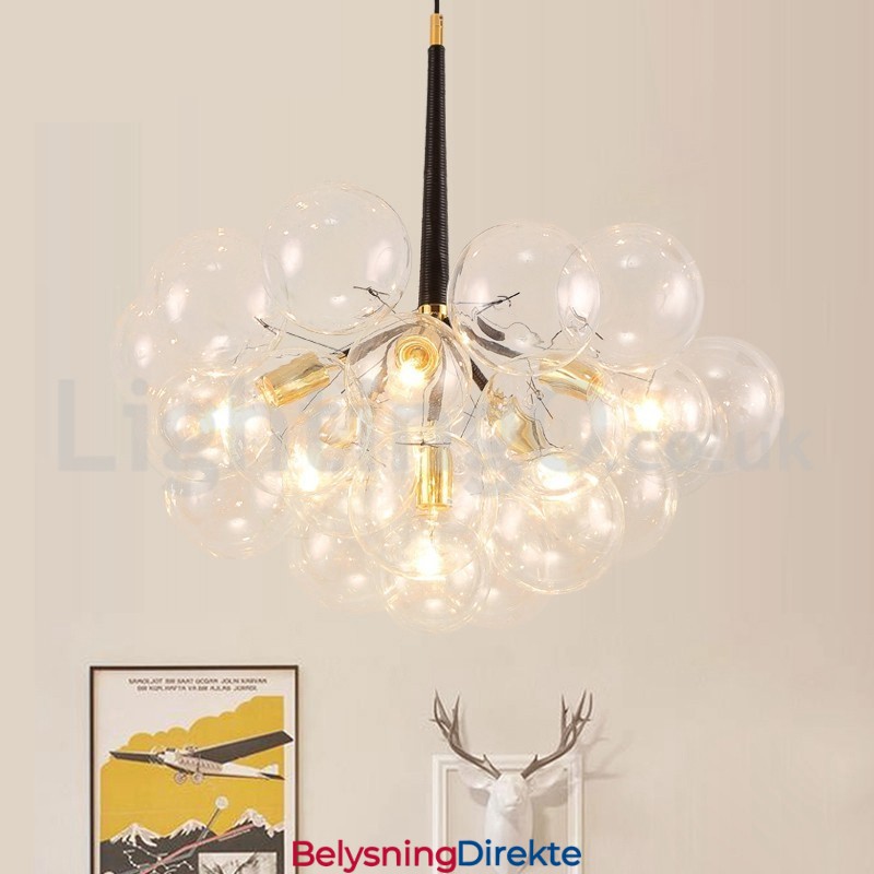 Moderne Boblekule-Anhengslampe