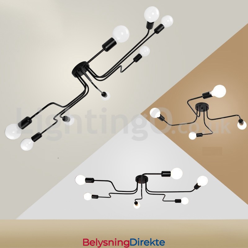 Landlige Innfelte Taklamper