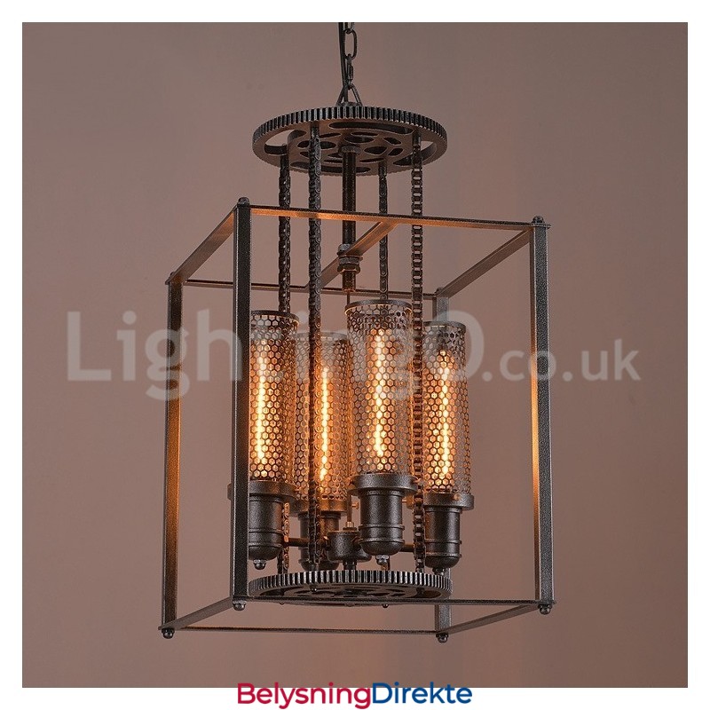 Retro Jerngir Pendellampe Kafé