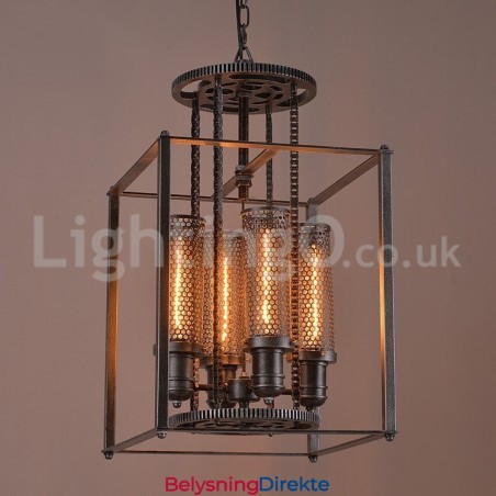 Retro Jerngir Pendellampe Kafé