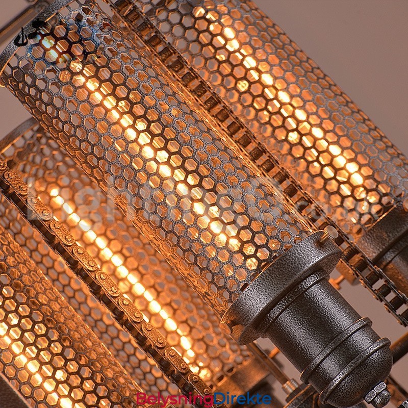 Retro Jerngir Pendellampe Kafé