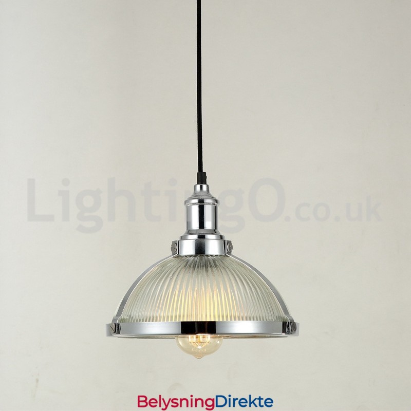Industriell Rustfri Pendellampe Med Enkelt Hode