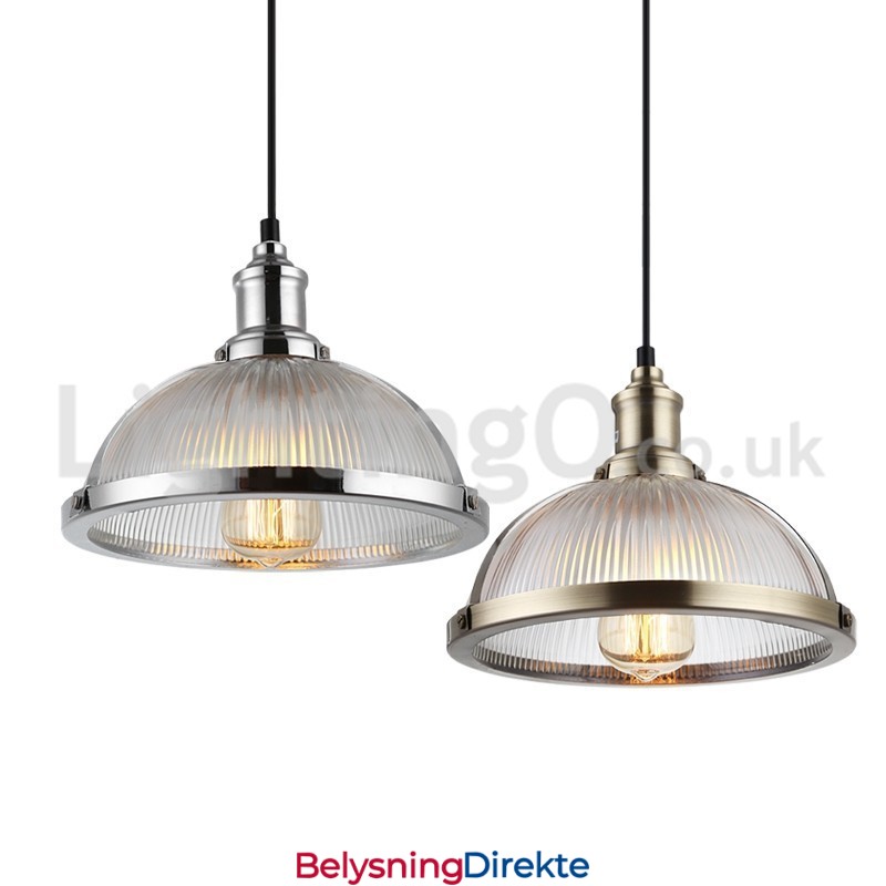 Industriell Rustfri Pendellampe Med Enkelt Hode