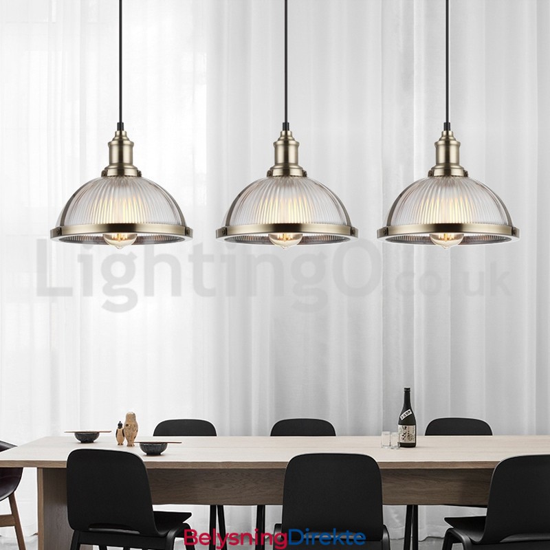 Industriell Rustfri Pendellampe Med Enkelt Hode