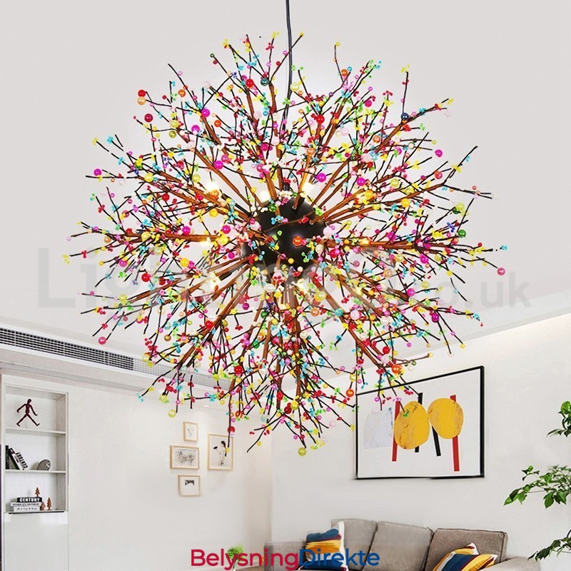 Nordisk Løvetannlysekrone I Farget Lysekrone