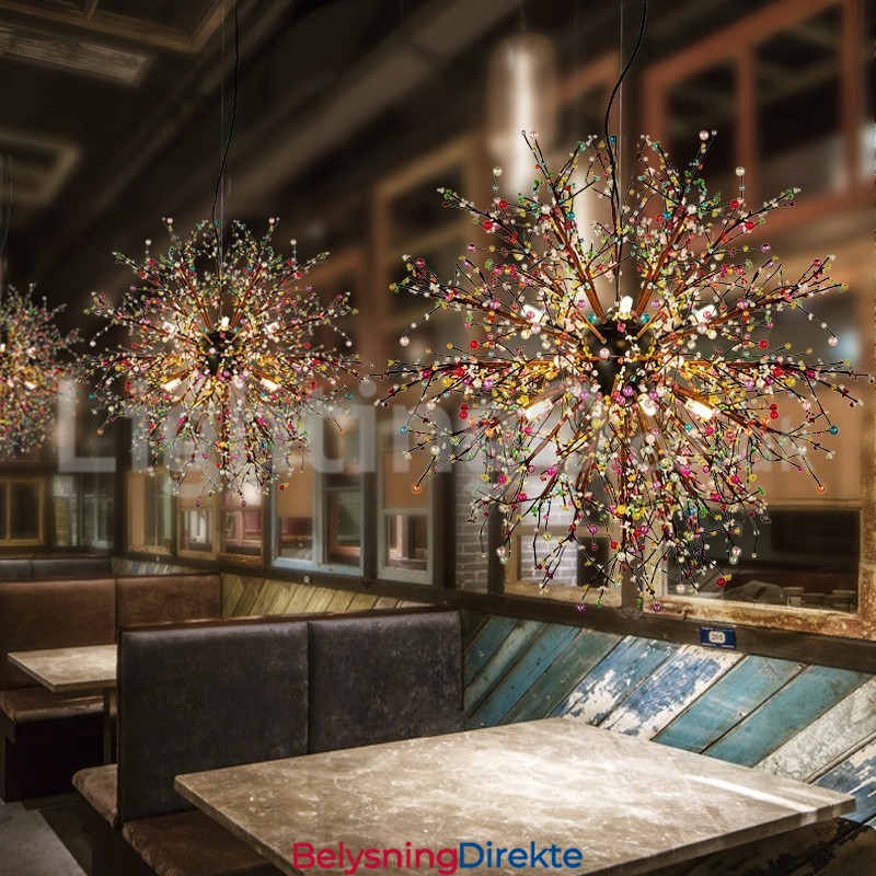 Nordisk Løvetannlysekrone I Farget Lysekrone