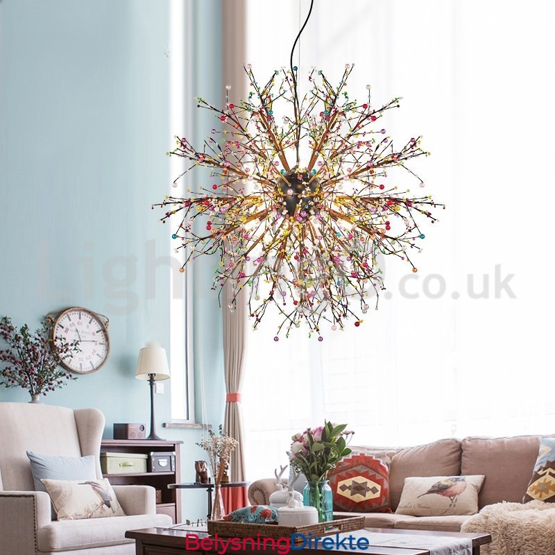 Nordisk Løvetannlysekrone I Farget Lysekrone