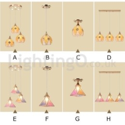 Billig Moderne Pendellampe Med 1 Lys Og 3 Lys