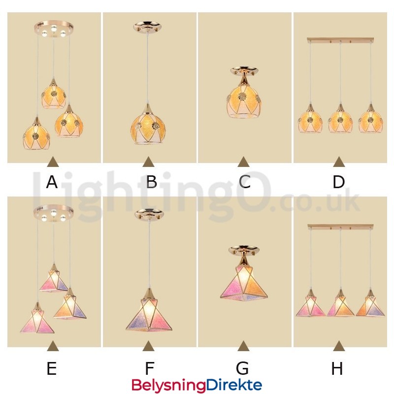 Billig Moderne Pendellampe Med 1 Lys Og 3 Lys