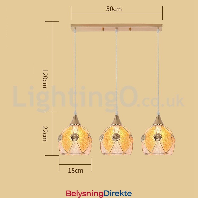 Billig Moderne Pendellampe Med 1 Lys Og 3 Lys