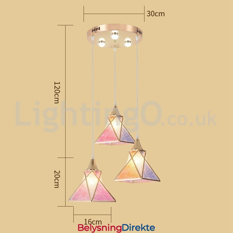Billig Moderne Pendellampe Med 1 Lys Og 3 Lys